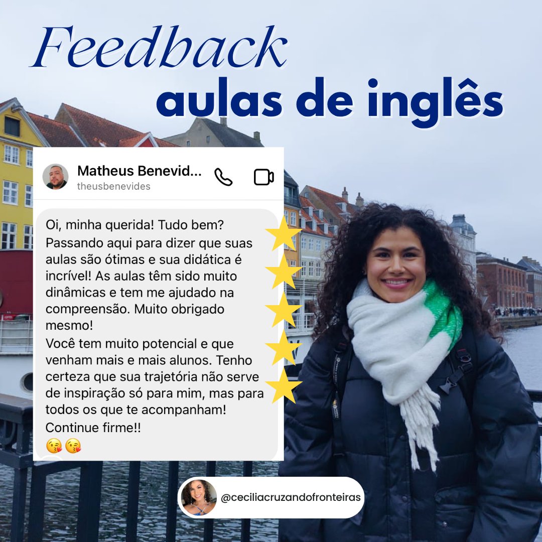 Feedback de aulas — Cruzando Fronteiras (3/10)