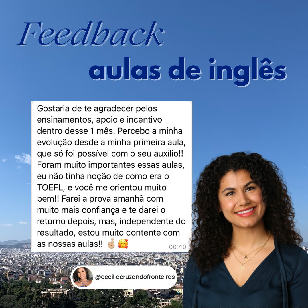 Feedback de aulas — Cruzando Fronteiras (6/10)