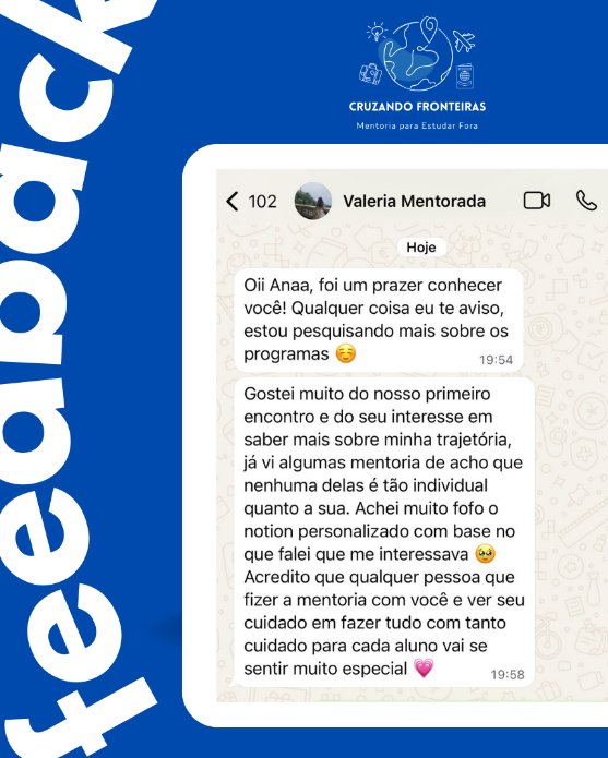 Feedback de mentoria — Cruzando Fronteiras (21/24)