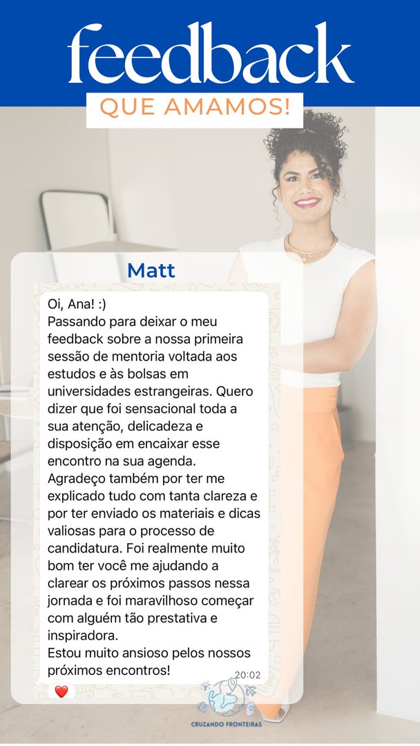 Feedback de mentoria — Cruzando Fronteiras (8/24)